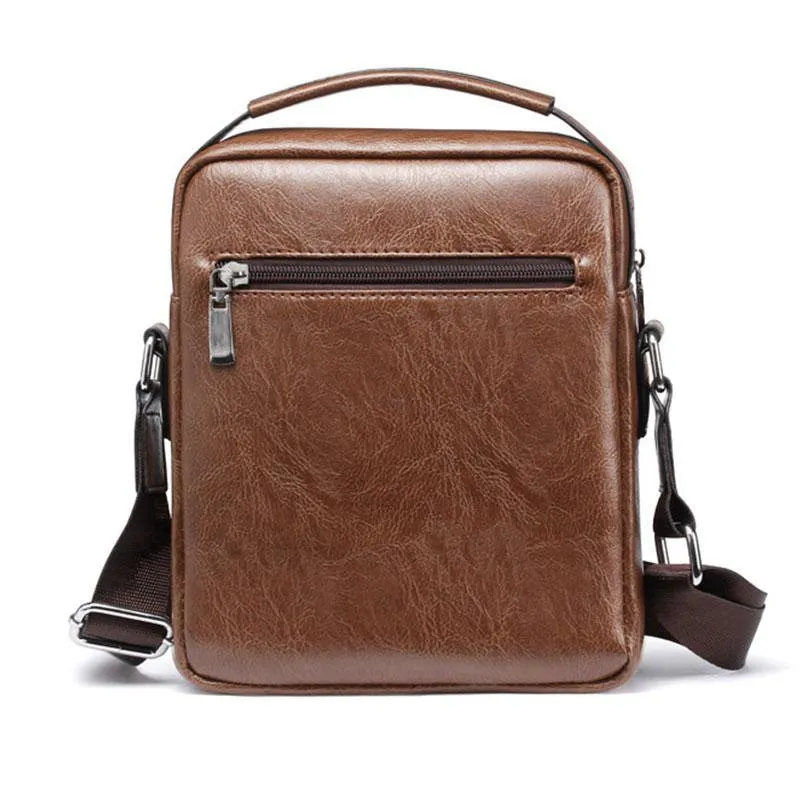 Casual Men's PU Leather Shoulder Bag