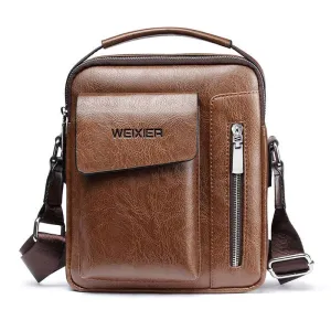 Casual Men's PU Leather Shoulder Bag