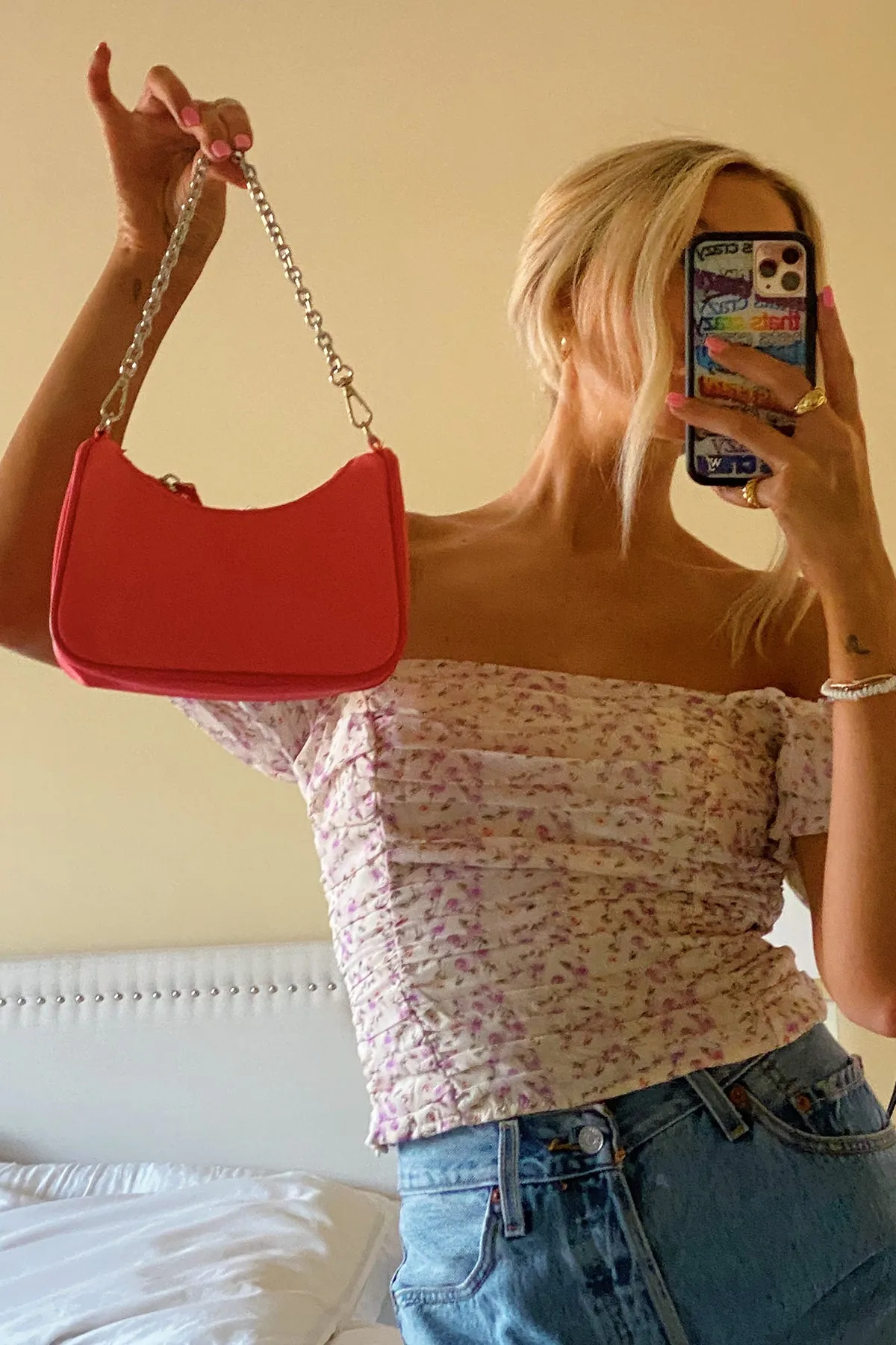 City Type Mini Bag with Chain and Shoulder Strap - FINAL SALE