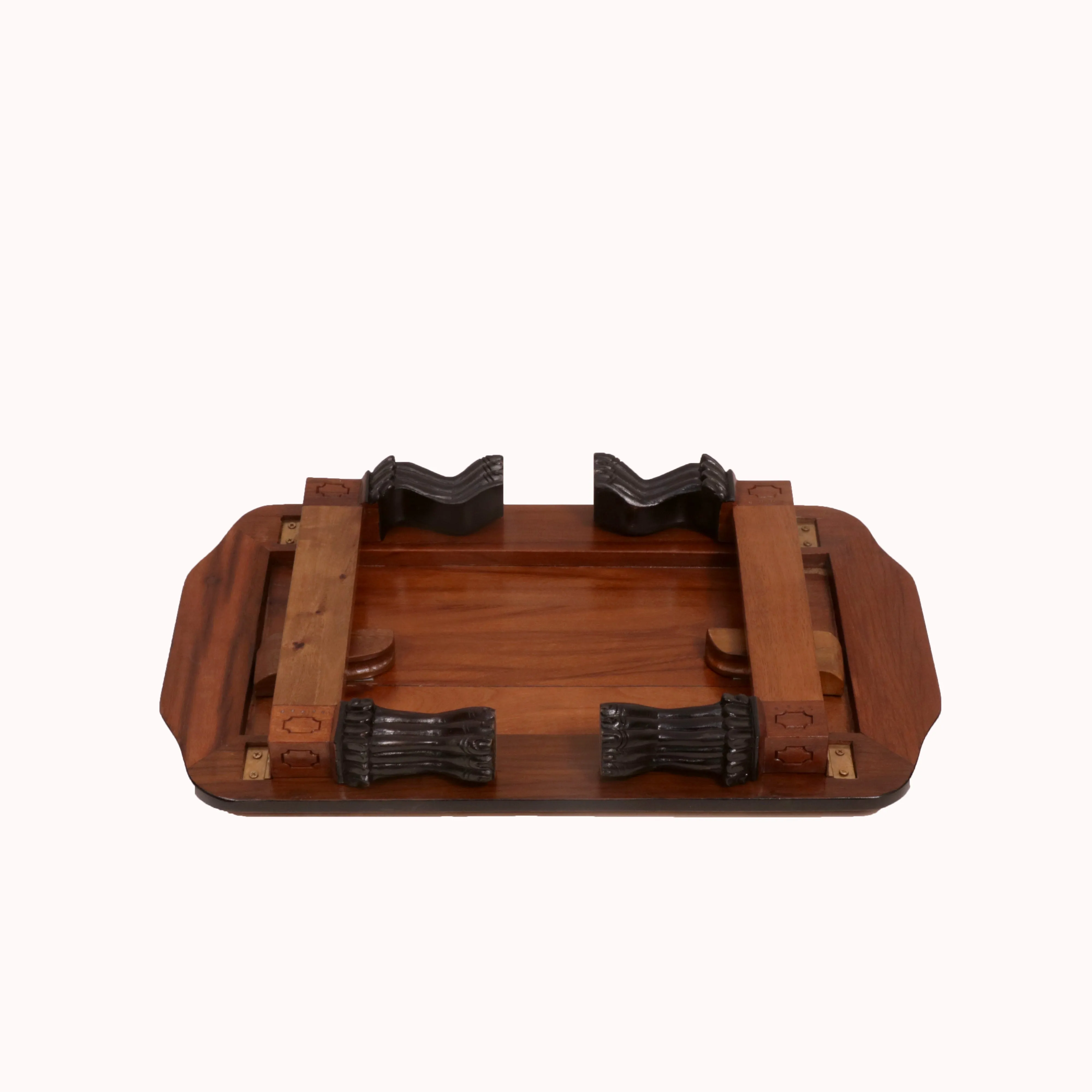 Classic Polygon Shaped Teak Wood Bajot
