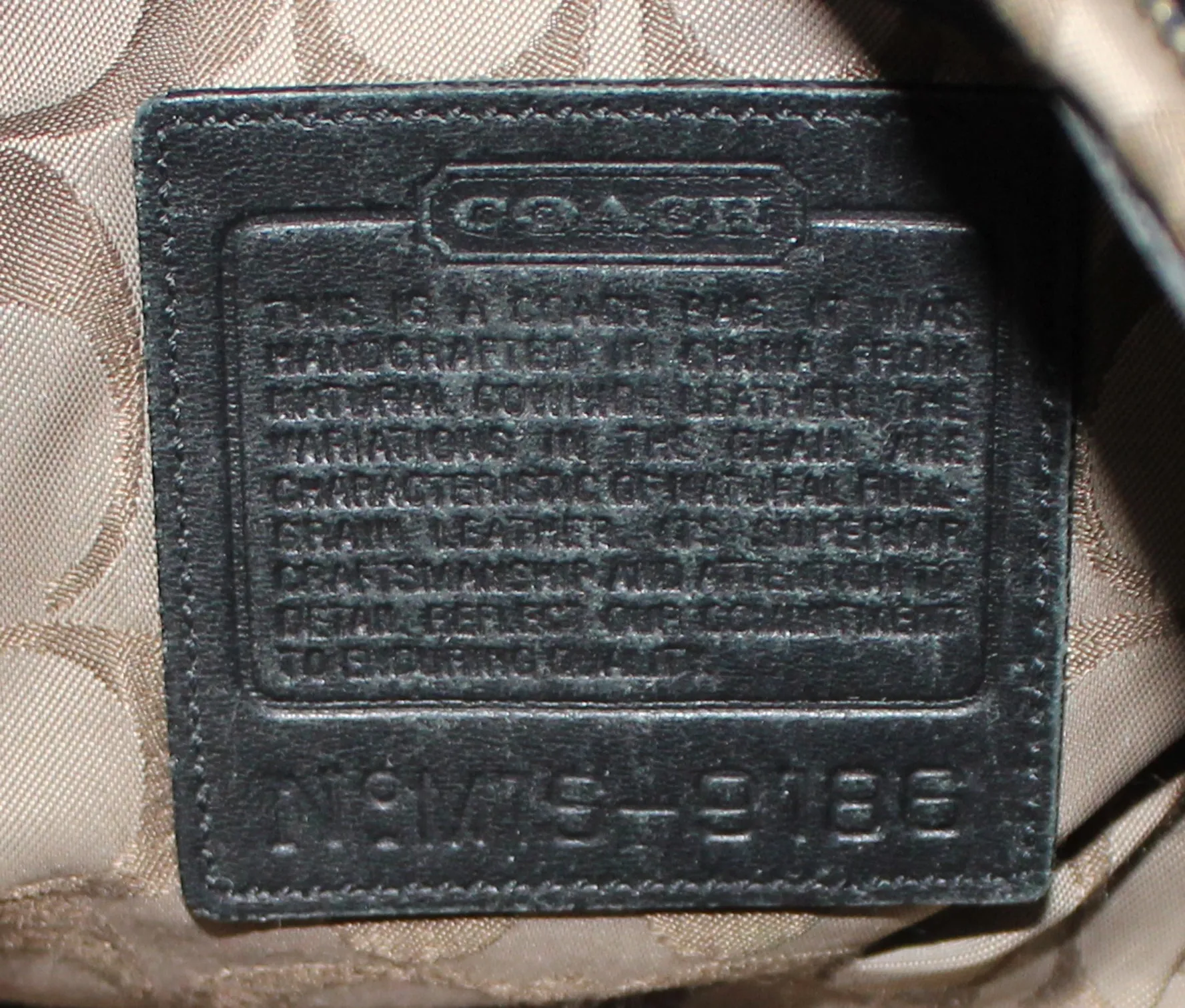 Coach Purse: 9186 Black Legacy Soho Shoulder Bag