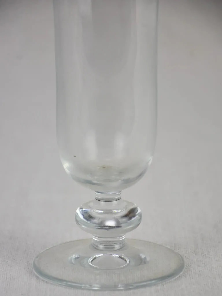 Collection of 6 antique French champagne flutes