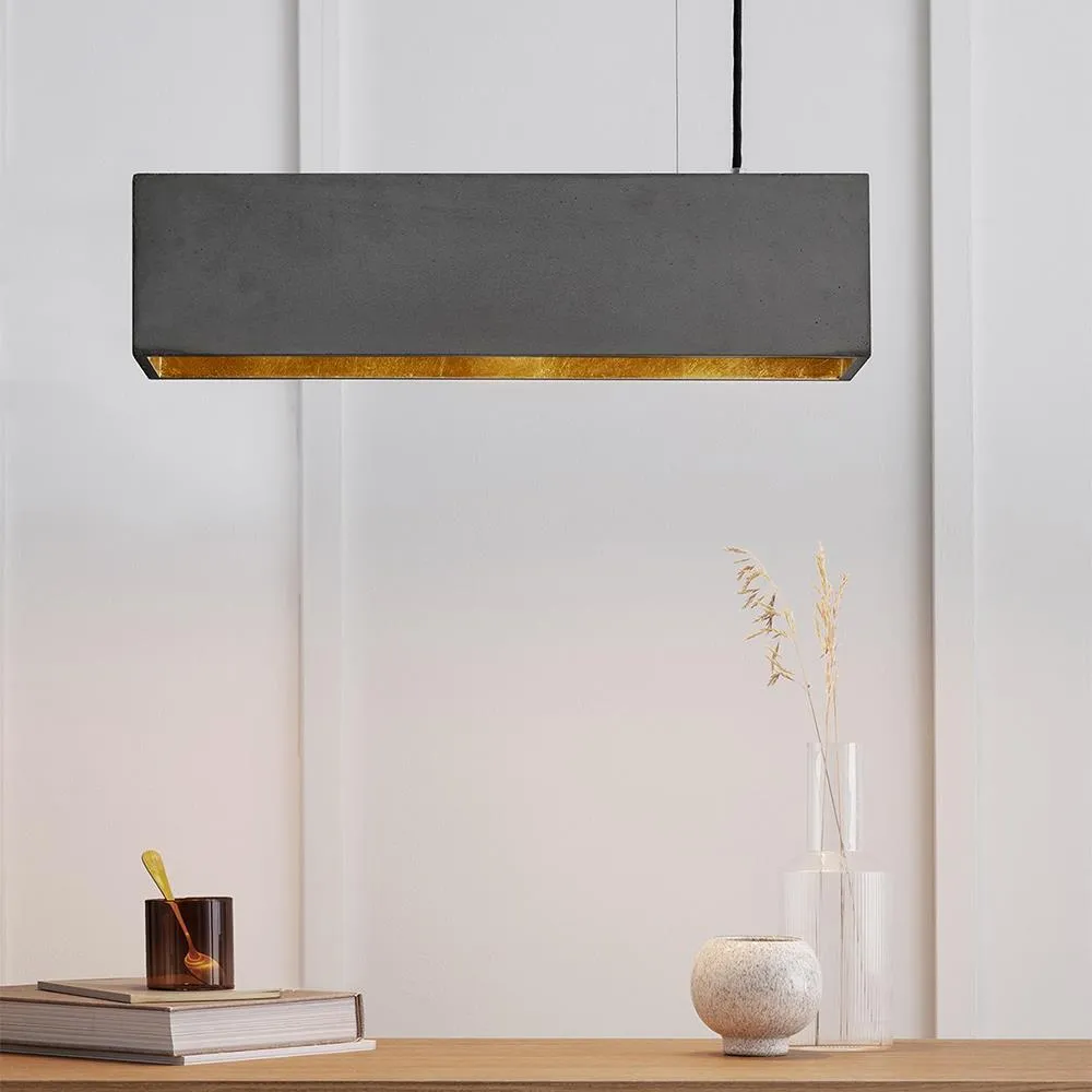 Concrete trough pendant