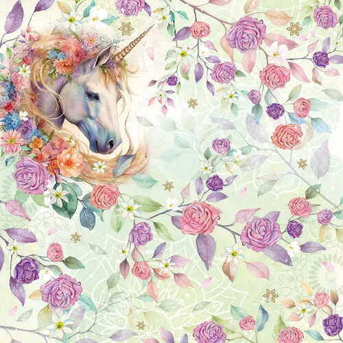 Crafter's Companion Paper Pad 6"X6" Majestic Unicorn