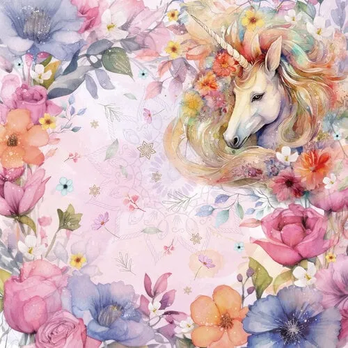 Crafter's Companion Paper Pad 6"X6" Majestic Unicorn