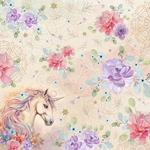 Crafter's Companion Paper Pad 6"X6" Majestic Unicorn