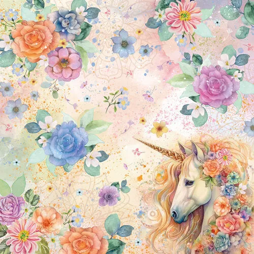 Crafter's Companion Paper Pad 6"X6" Majestic Unicorn