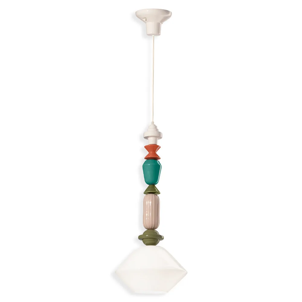 Deco Lariat Glass Pendant Light