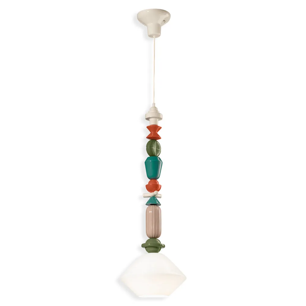 Deco Lariat Glass Pendant Light