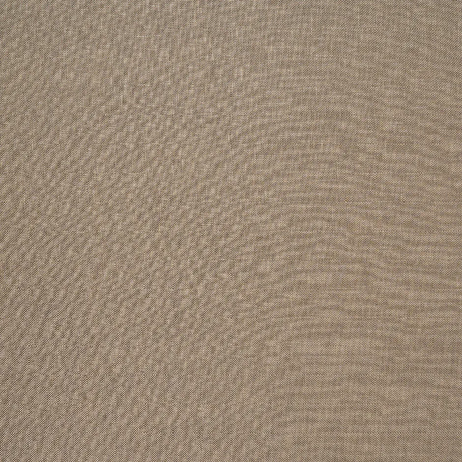 Deep Taupe Plain Italian Pure Linen