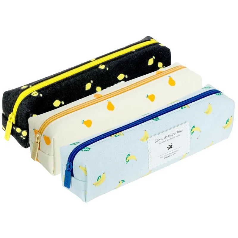 Deli Pencil Case Black Pouch 200x55x45mm