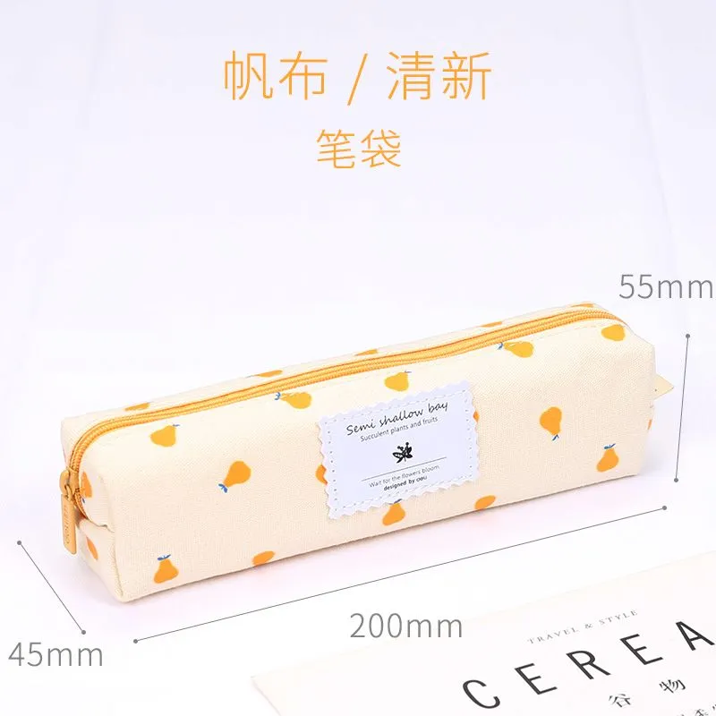 Deli Pencil Case Black Pouch 200x55x45mm