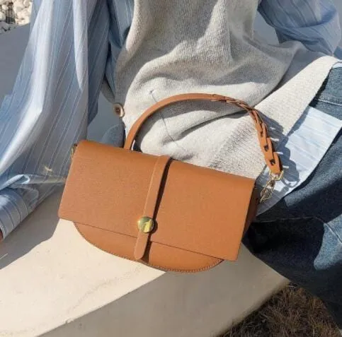 Diana Gold-Tone Bucket Leather Satchel