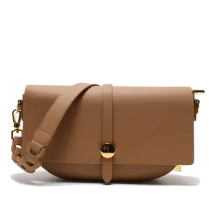 Diana Gold-Tone Bucket Leather Satchel