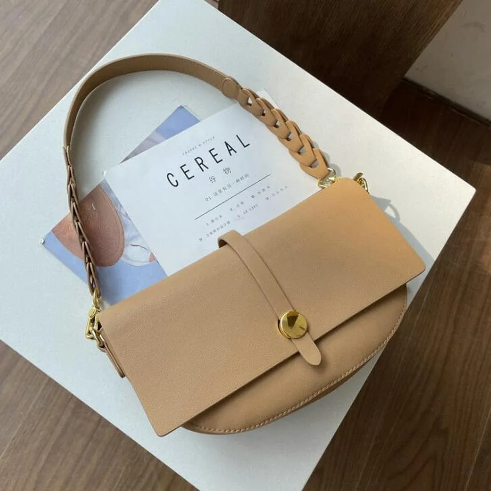 Diana Gold-Tone Bucket Leather Satchel