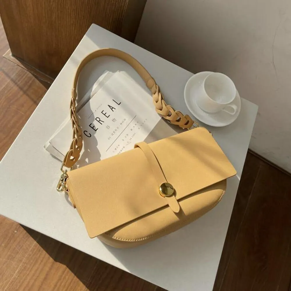 Diana Gold-Tone Bucket Leather Satchel