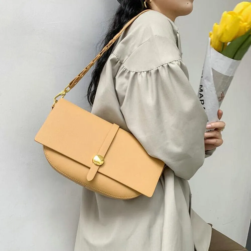 Diana Gold-Tone Bucket Leather Satchel