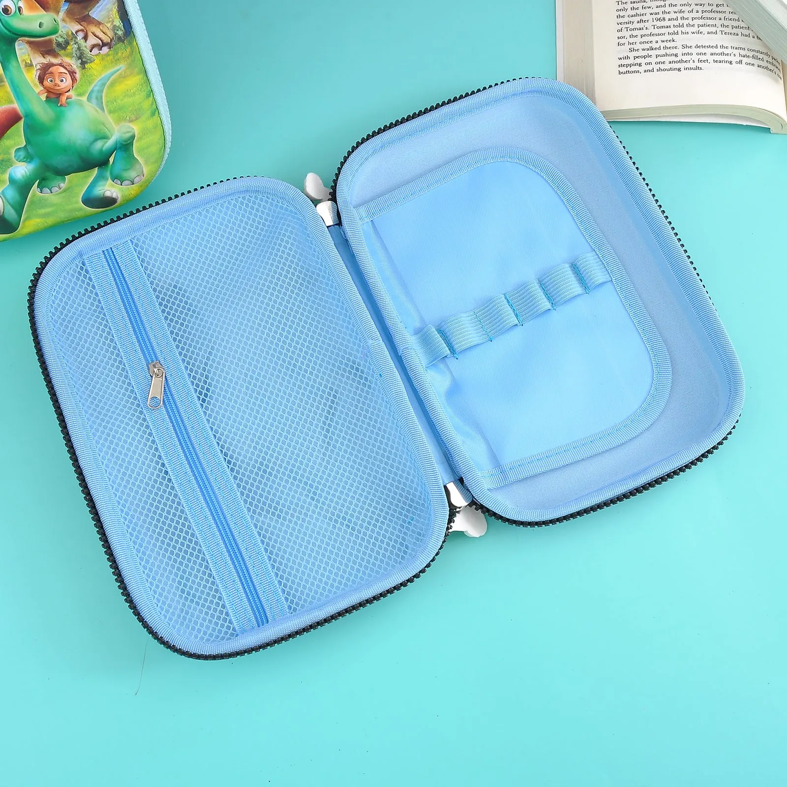 Dino 3D Embossed print Pencil Case.