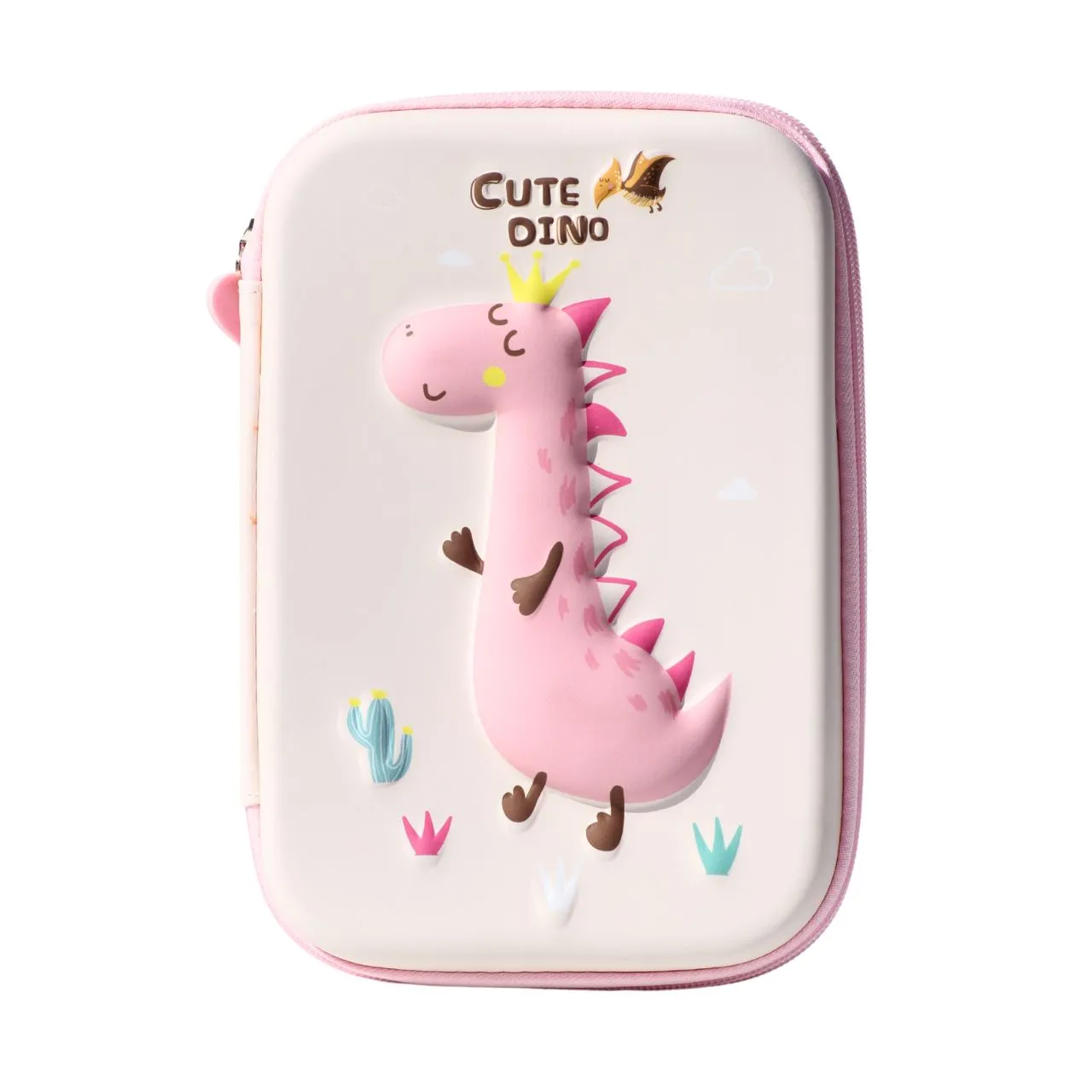 Dino Double Sided Pencil Case - Big