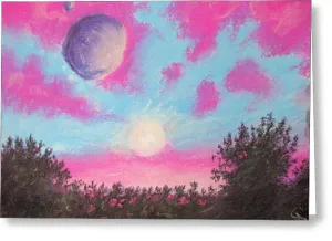 Drifting in Sunsets ~ Greeting Card