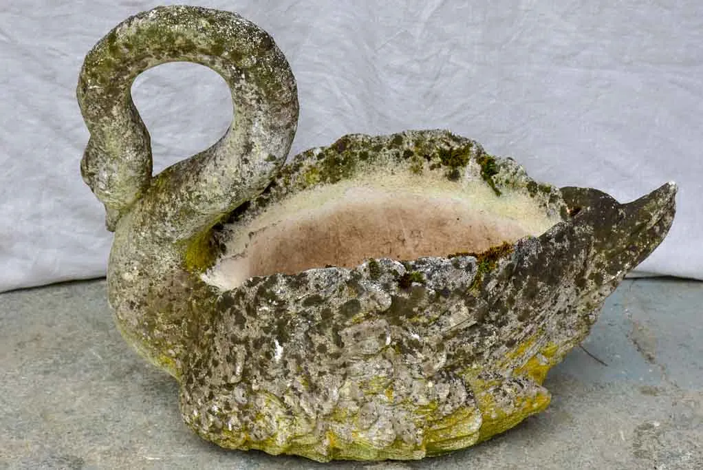 Early 20th Century French swan planter - large