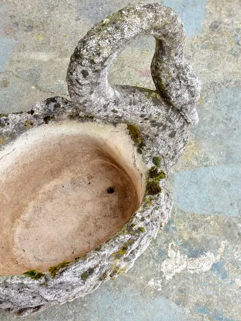 Early 20th Century French swan planter - large