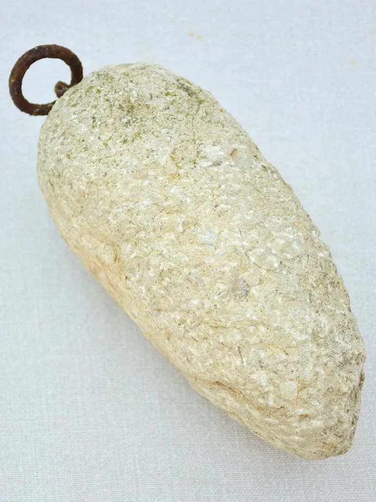 Early twentieth century French stone counterweight 9"
