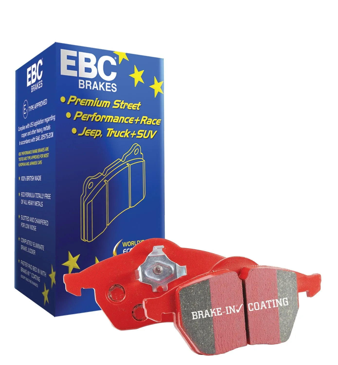 EBC Brakes DP32350C Redstuff Ceramic Low Dust Brake Pads; FMSI Pad No. D1907;