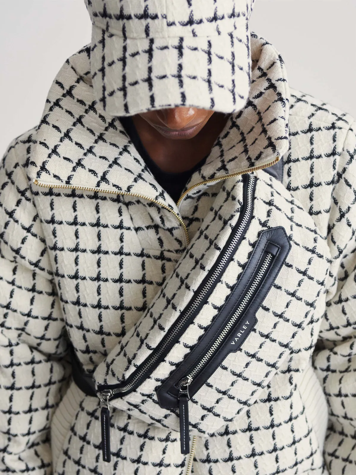 Egret Mono Check Roby Belt Bag