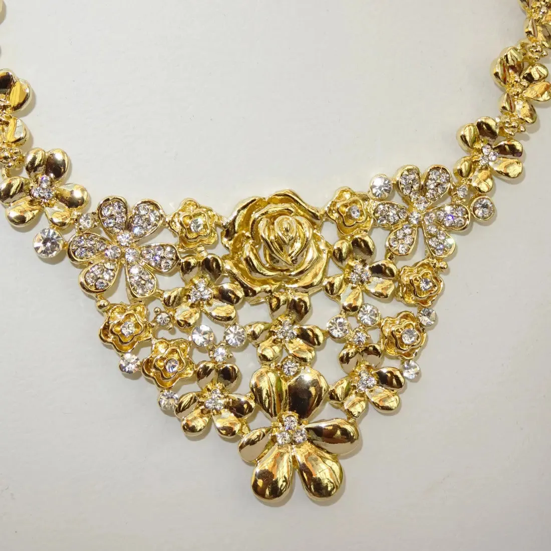 Elegant New Design Gold Plated Necklace Jewellery Set