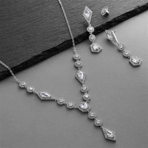 Empress & Noble Cut Necklace and Earring Set