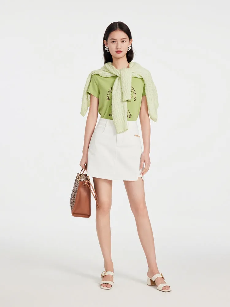 EP YAYING Printed Short Sleeve T-shirt