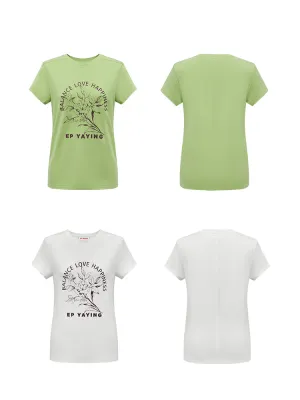 EP YAYING Printed Short Sleeve T-shirt