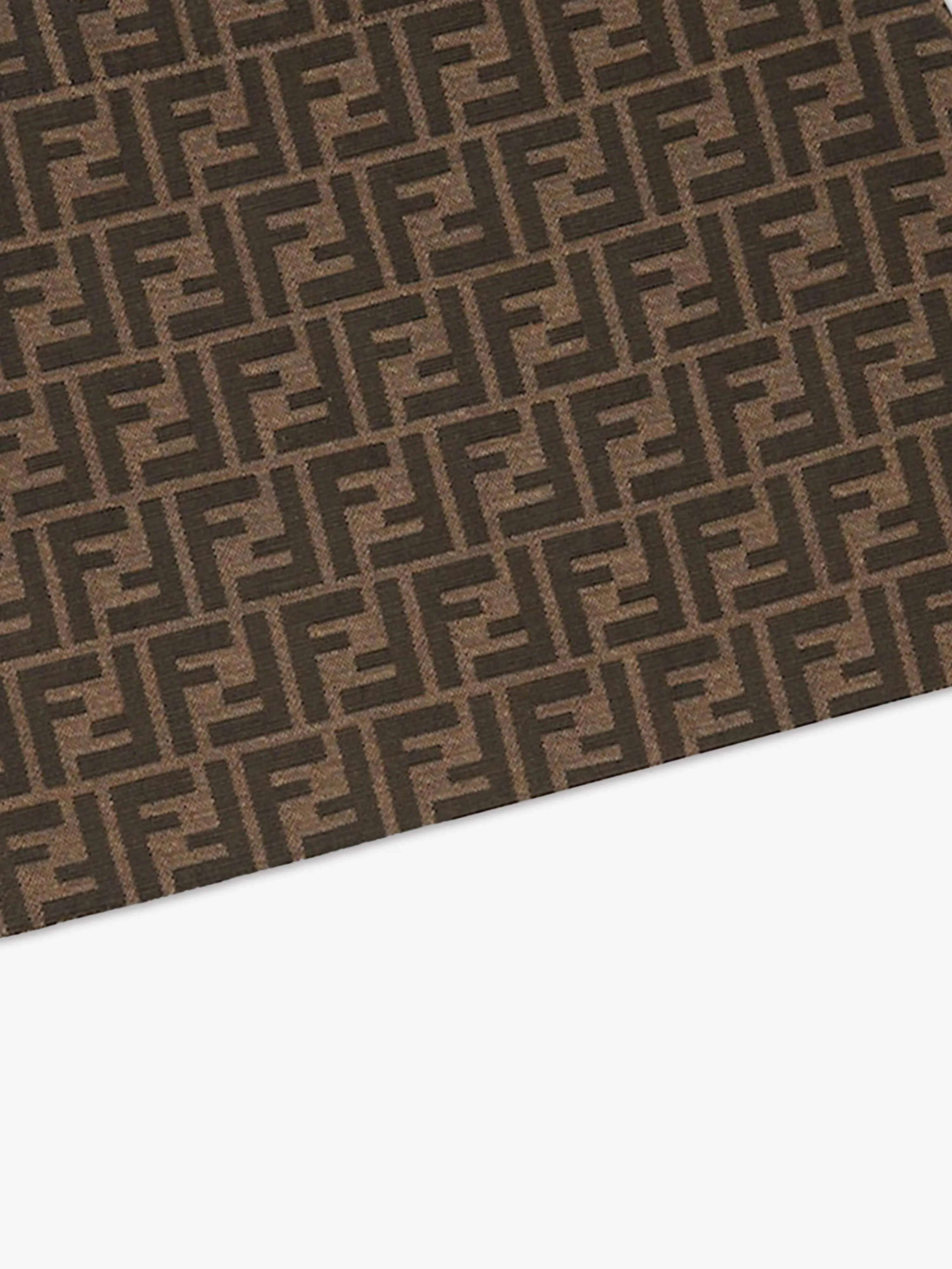 Fendi Girls FF Logo Skirt in Brown