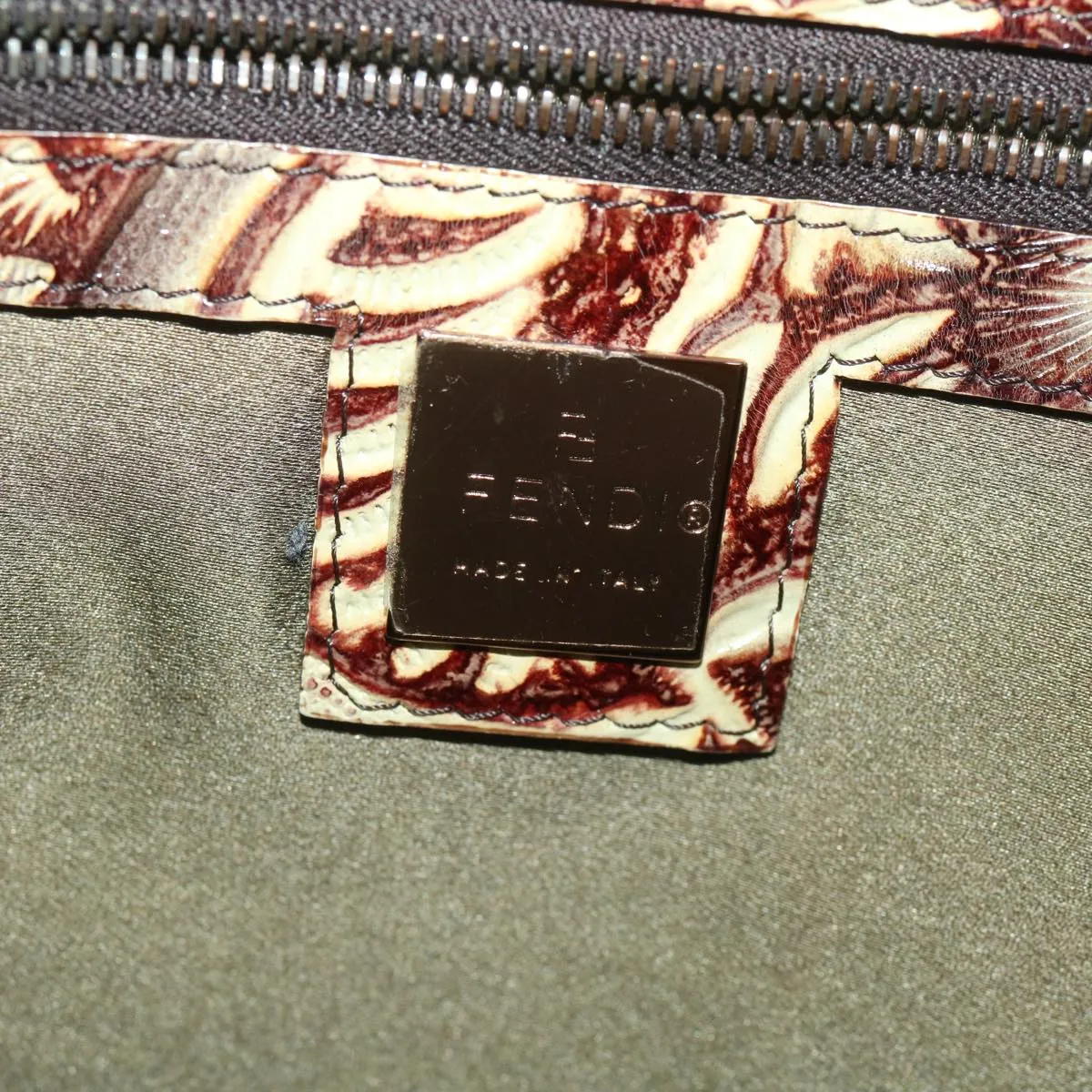 FENDI Pattern Tote Bag fur Brown 36778BH005010  36403