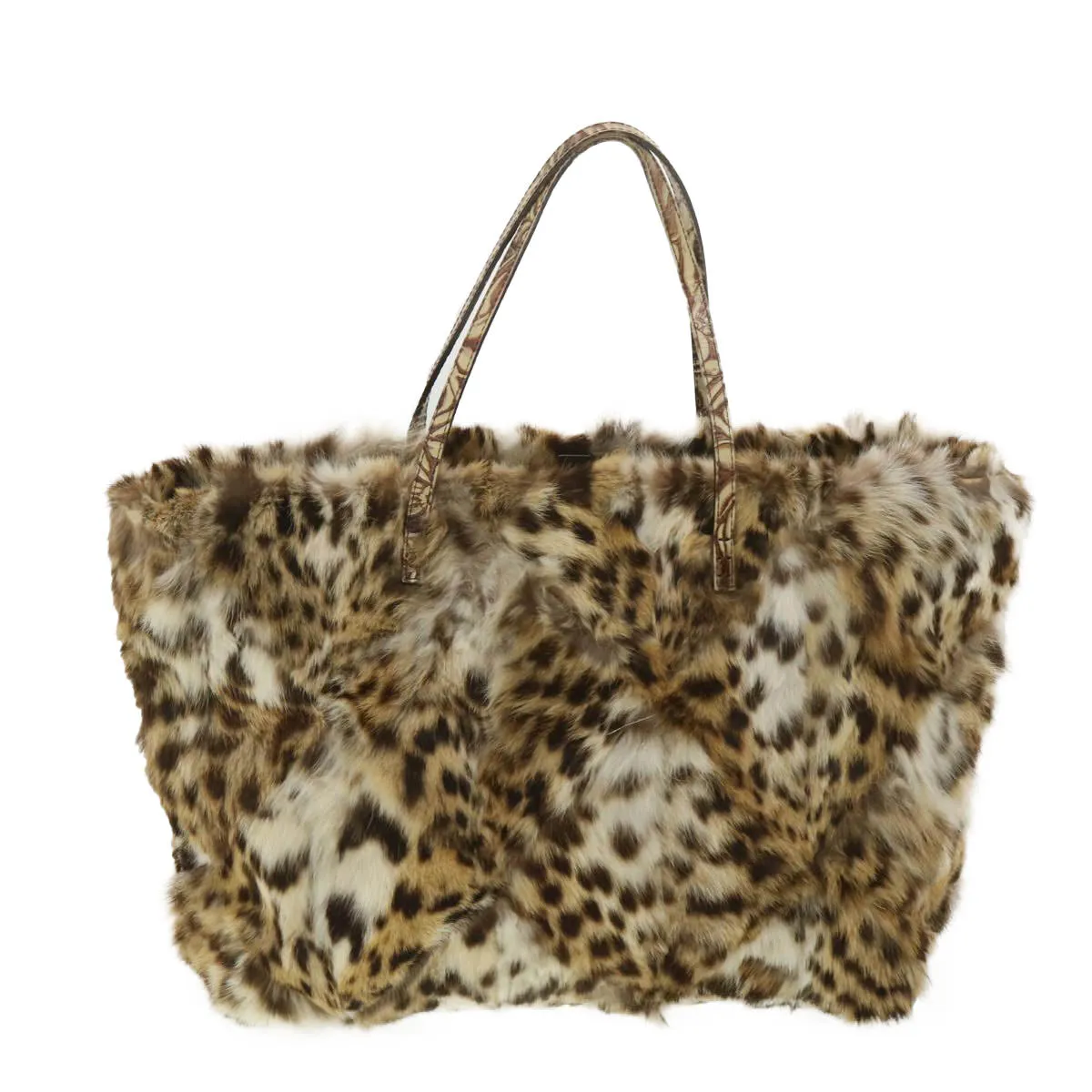 FENDI Pattern Tote Bag fur Brown 36778BH005010  36403