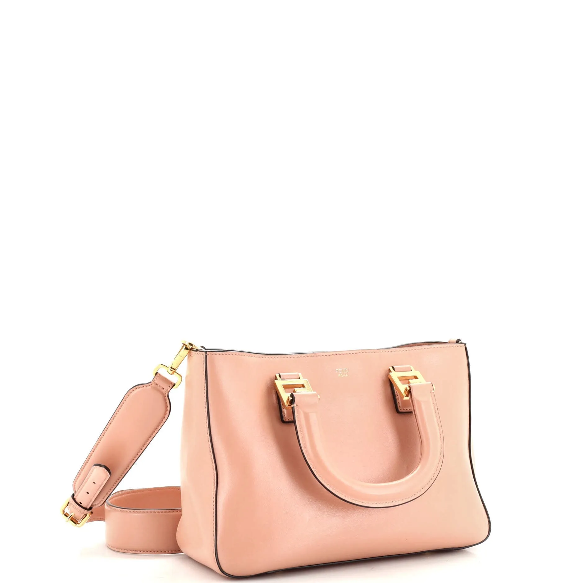 FF Handle Tote Leather Small