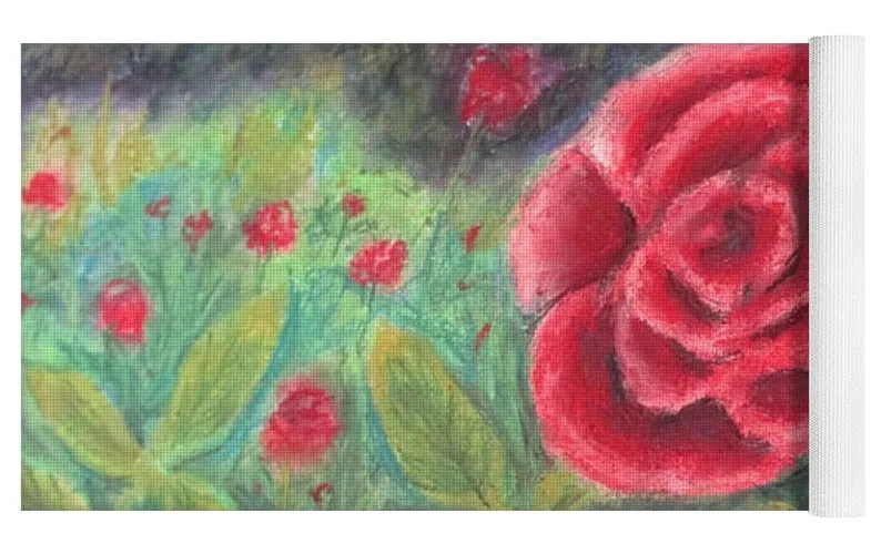 Field of Roses - Yoga Mat