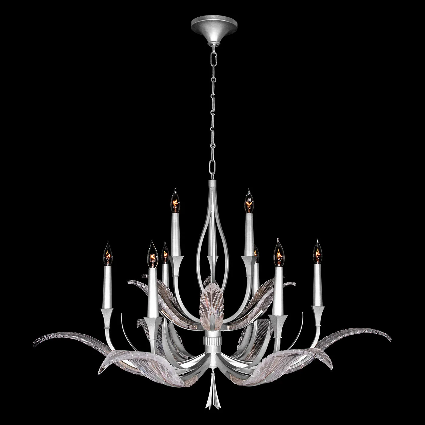 Fine Art Handcrafted Lighting Plume Chandelier