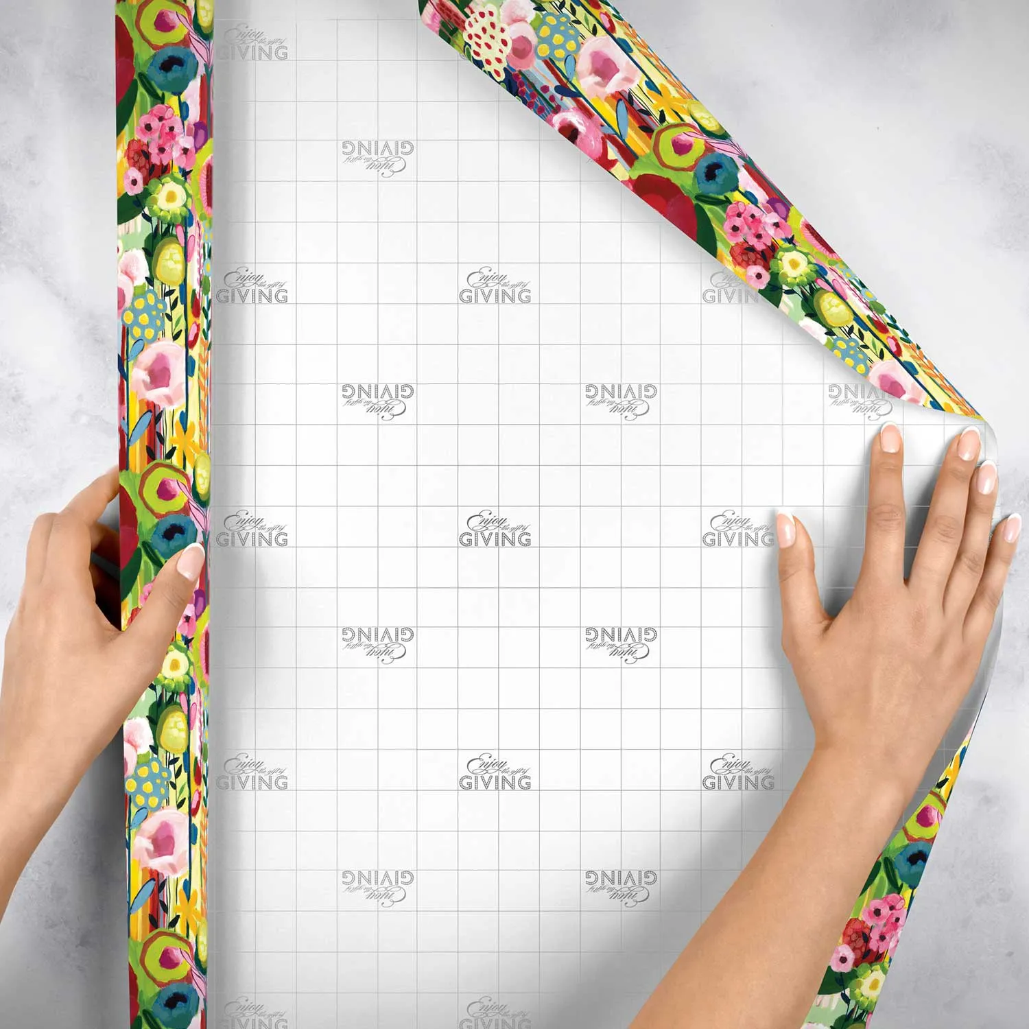 Floral Collage Gift Wrap