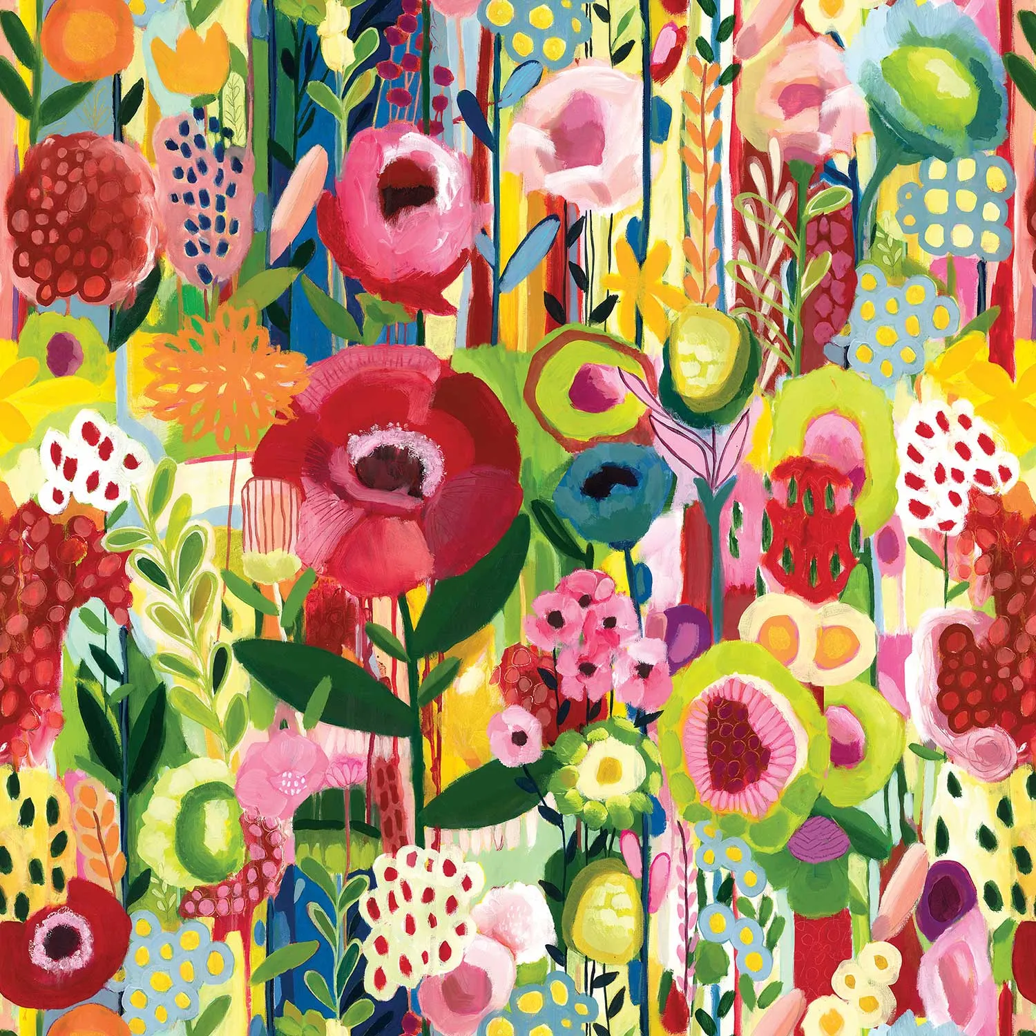 Floral Collage Gift Wrap