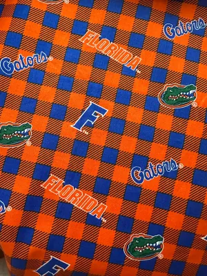 Florida Gators UF Gingham Zipper Bag