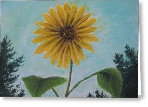 Flower of Yellow - Greeting Card