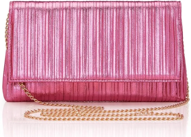 Formal Cocktail Party Style Gold Clutch Evening Bag