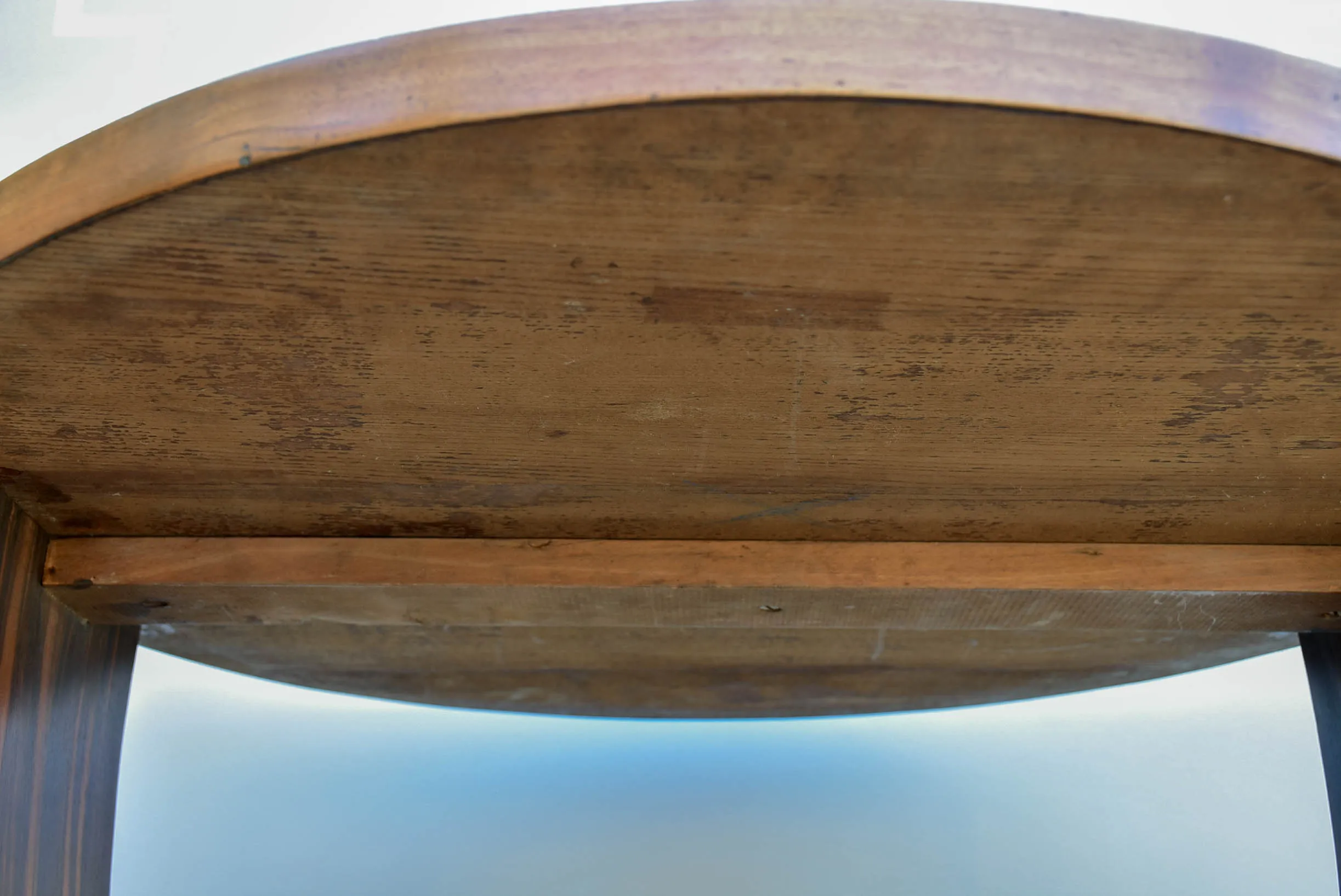 French Art Deco round table - Macassar ebony