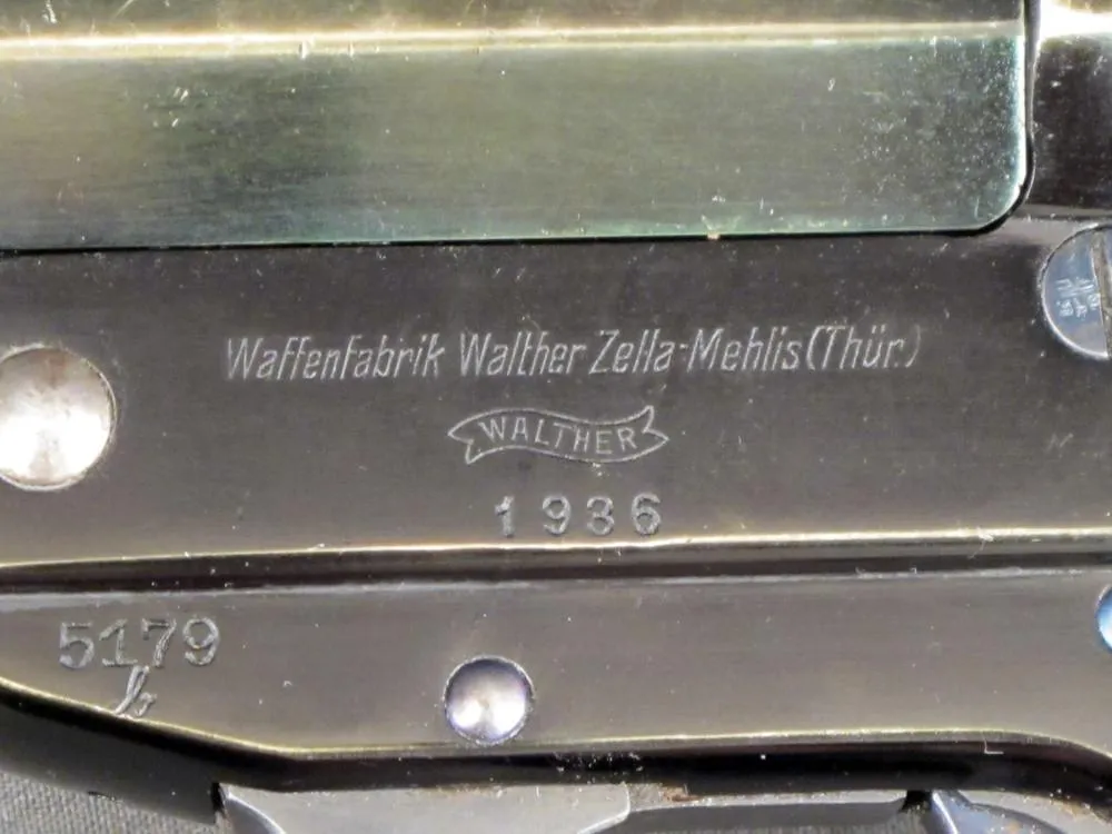 German WWII Walther Model 34 Leuchtpistole LP34 Dated 1936 with Original Holster