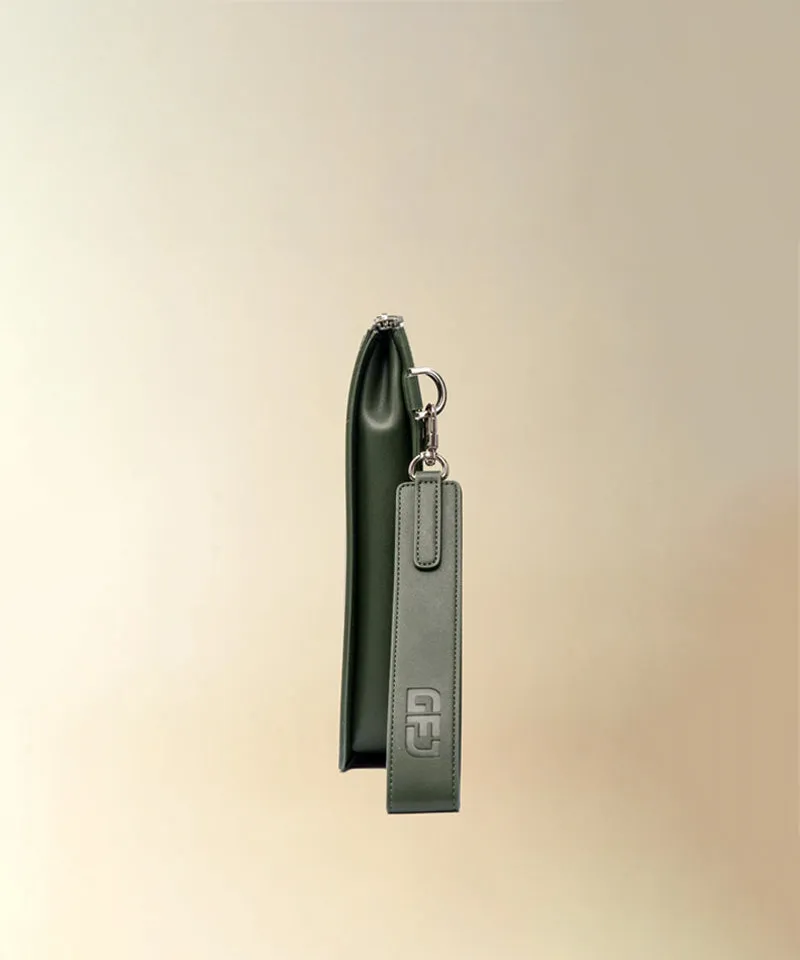 GFJ Golf Men's Glam Embo Clutch - Khaki