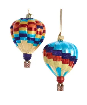 Glass Hot Air Balloon Ornament