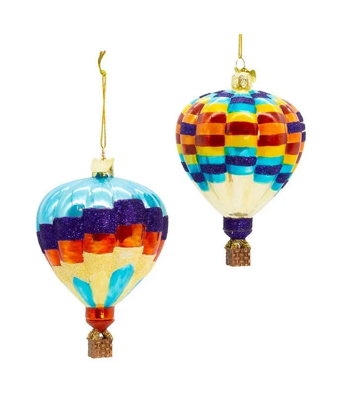 Glass Hot Air Balloon Ornament