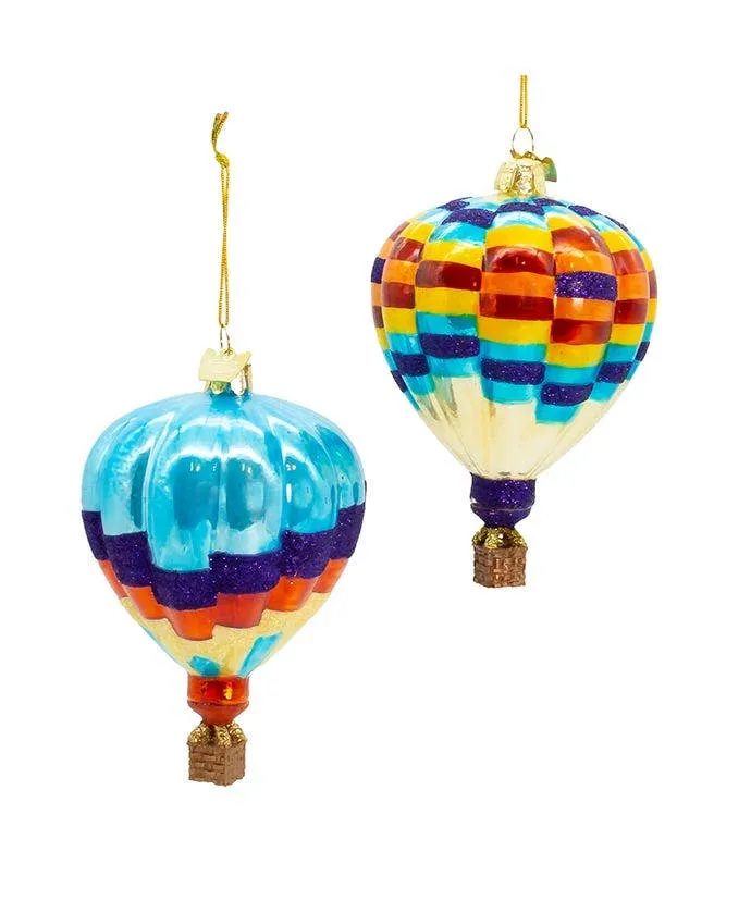 Glass Hot Air Balloon Ornament